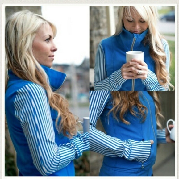 lululemon athletica Jackets & Blazers - Lululemon Daily Yoga Jacket Beaming Blue color